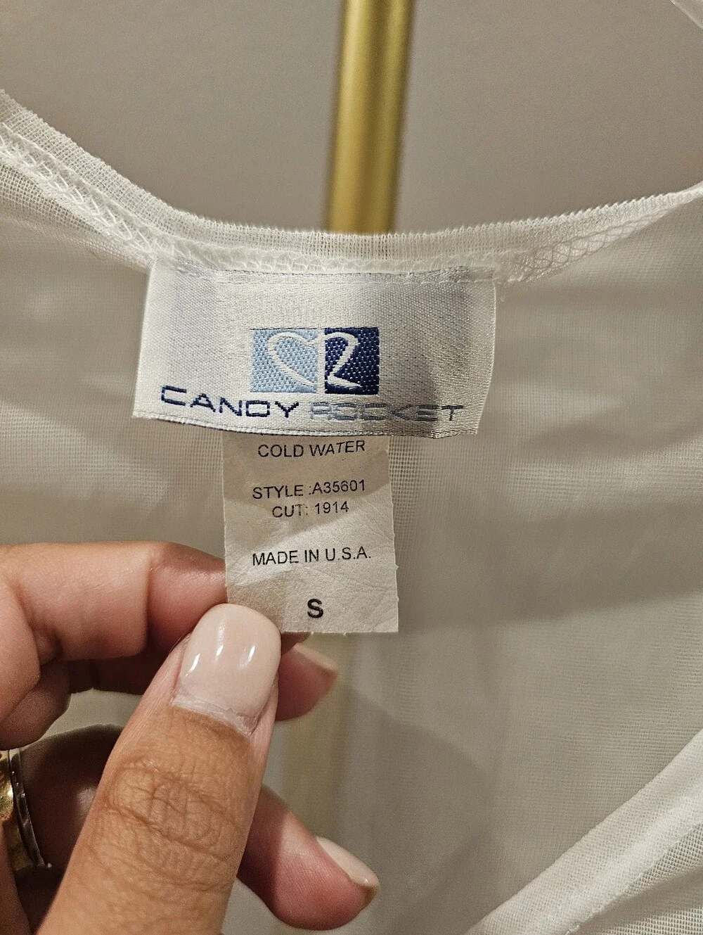 Vintage Candy Rocket Sheer White Cover-Up